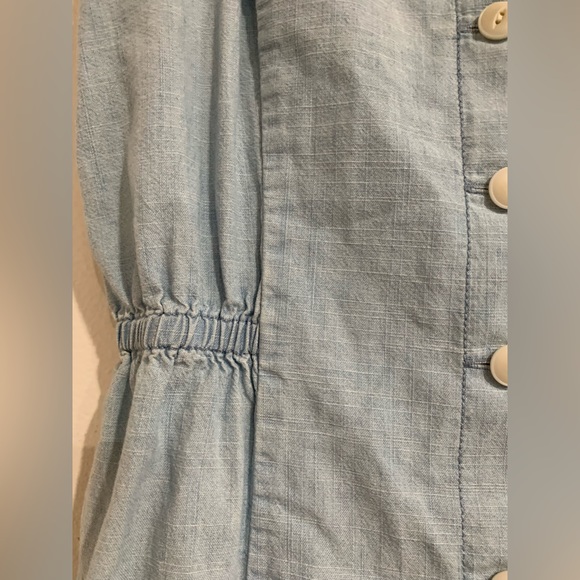Madewell Chambray Button Up Sundress with Tie Straps, Size: - Picture 8 of 13